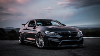 Black bmw cloudy sky 3d - a road under a cloudy sky free wallpaper