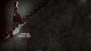 Woman walking stairs dark room - a stair case free wallpaper for desktop