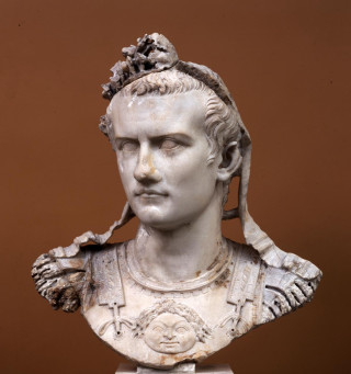 Bust man crown brown background - head and shoulders portrait free wallpaper for tablet