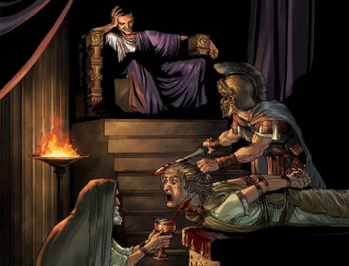 Cartoon man candle woman bed - a candle free wallpaper