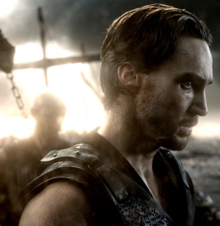 Man beard leather vest boat - free ship wallpaper for tablet