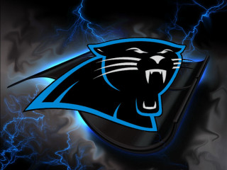 Black panther logo blue lightning - darrell riche free wallpaper for desktop