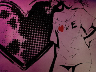 Woman heart wall pink background - heart free wallpaper for desktop