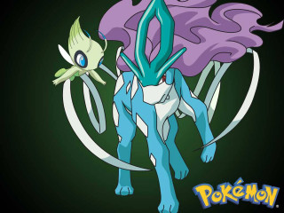 Cartoon green purple tail pokemon - a white tail free wallpaper