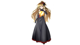 Woman black dress heart red - a heart free wallpaper for desktop