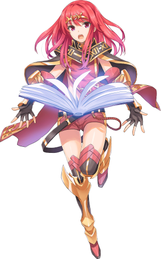 Woman red hair running sword - rayonism free wallpaper for mobile