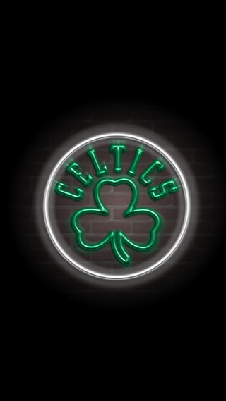Chicago celtic neon sign brick - free light wallpaper for mobile