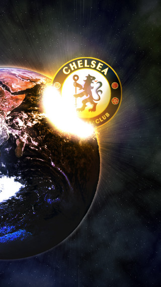 Planet cheese logo light emitting - the center free wallpaper for mobile
