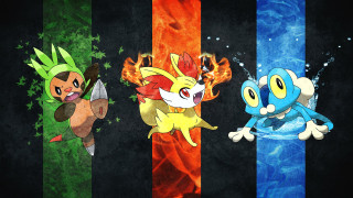 Pokemon group rainbow background black - a group of pokemons free wallpaper