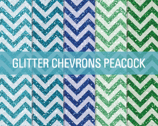 Glitter chevrons peacocks colors sizes - iridescent accent free wallpaper