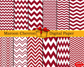 Maroon white chevron paper bow - end free wallpaper