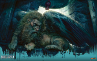 Lion bird man background light - donato giancola free wallpaper