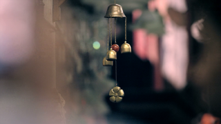 Bell hanging wall bells shamrock - deep free wallpaper
