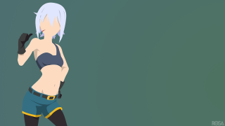 Eizan kikukawa bikini cellphone minimalist - vector art free wallpaper