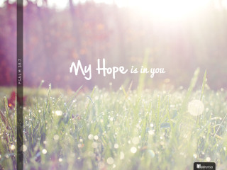 Hope in you christmas lights - a quote above free wallpaper