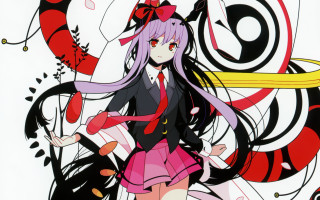 Girl school uniform cat snake - a background free wallpaper for desktop