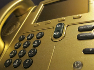 Golden phone number dial keypad - shown free wallpaper