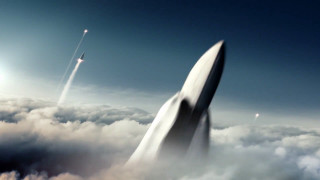 Space shuttle flying rocket background - cinematic matte painting free wallpaper