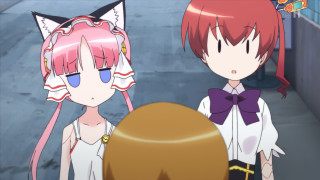 Anime girls pink hair blue 12 - a room free wallpaper for desktop