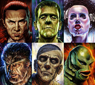 Diverse faces expressions group people - free sci-fi wallpaper for tablet