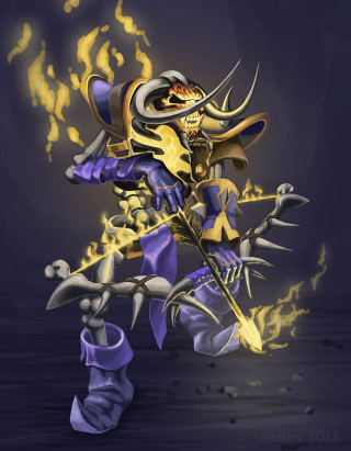 Person sword skull back digital - their back free wallpaper for mobile