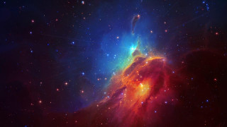 Colorful star cluster bright blue 2 - space free wallpaper for desktop
