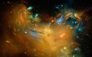 Colorful space filled with stars 7 - star and dusts free wallpaper