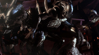 Alien men group ladder room - alien free wallpaper