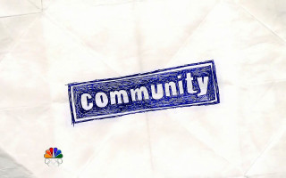 Blue community sign rainbow logo - cloisonnism free wallpaper for desktop