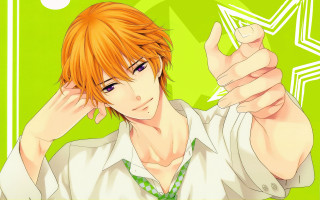 Man orange hair white shirt - orange hair free wallpaper