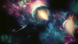 Spiral galaxy space scene spiral - a space scene free wallpaper
