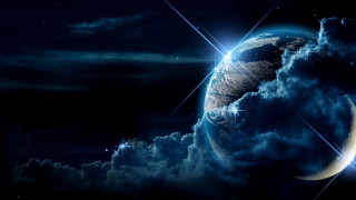 Earth view space stars clouds - a view of the earth free wallpaper for desktop