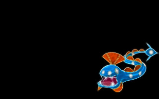 Blue orange dragon black background - dragon free wallpaper