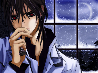 Man black hair red eyes - black hair free wallpaper