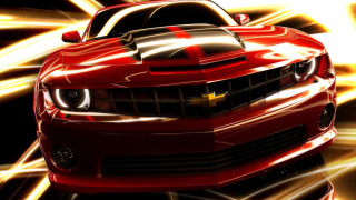 Red car black stripe hood 2 - hood free wallpaper for desktop
