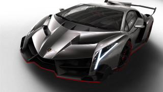 Silver sports car red stripe 2 - a black roof free wallpaper