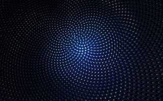 Blue background circular design black 2 - kinetic pointillism free wallpaper for desktop