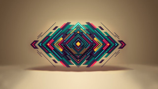 Colorful abstract geometric pattern design 3 - surreal design free wallpaper for desktop