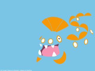 Cartoon fish teeth umbrella flying - lostfish free wallpaper for desktop