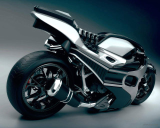 Futuristic motorcycle sleek digital rendering - a futuristic motorcycle free wallpaper