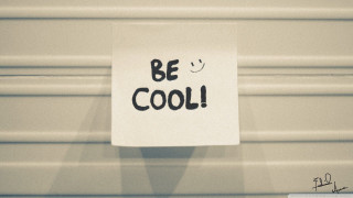 Be cool sign wall smiley - a smiley face free wallpaper
