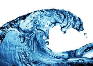 Wave bubbles white background blue - a wave of water free wallpaper
