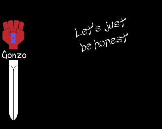 Knife red fist blue fist - simple free wallpaper for desktop