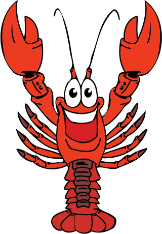 Cartoon lobster happy face claws - andrew robertson free wallpaper for mobile