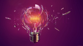 Lightbulb brokenglass imagine autodestructive 3Drender - a light bulb free wallpaper for desktop