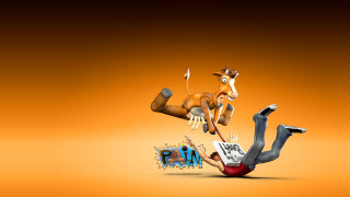 Cartoon character falling skateboard kangaroo - a kangaroo free wallpaper