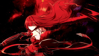 Anime girl red hair sword 5 - a anime girl free wallpaper for desktop