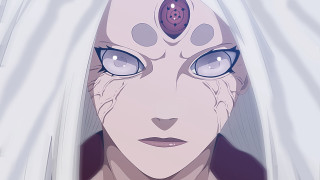 Woman blue eyes white hair 2 - a strange look free wallpaper