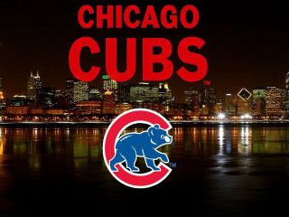 Chicago cubs logo city skyline - future free wallpaper