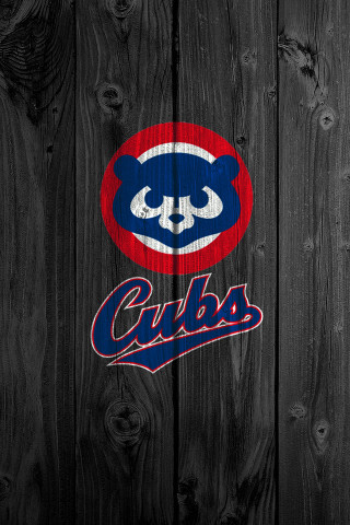 Wooden fence cubs logo side - circle free wallpaper for mobile